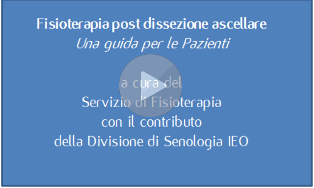 Fisioterapia post dissezione ascellare