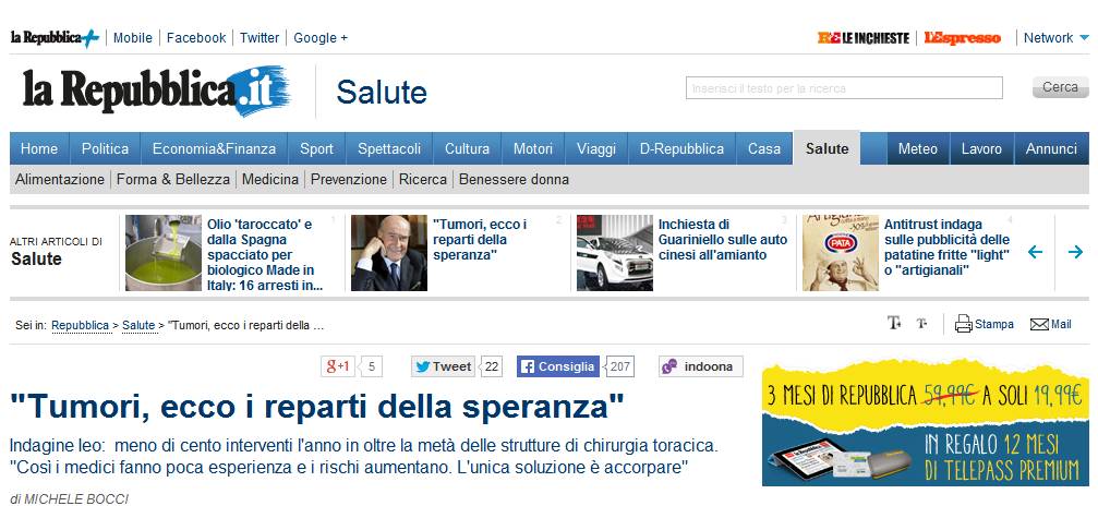 Repubblica.it Salute